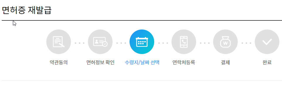 운전면허증 재발급