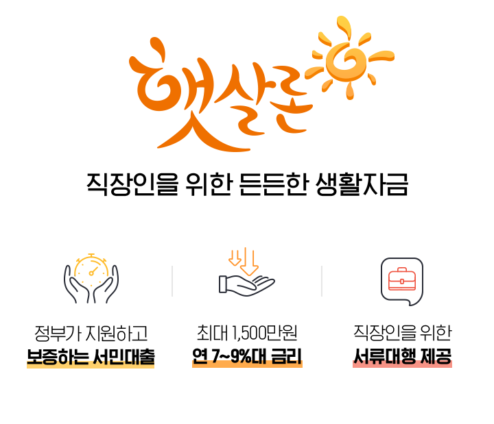 웰컴저축은행 햇살론