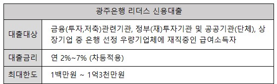 리더스 신용대출 