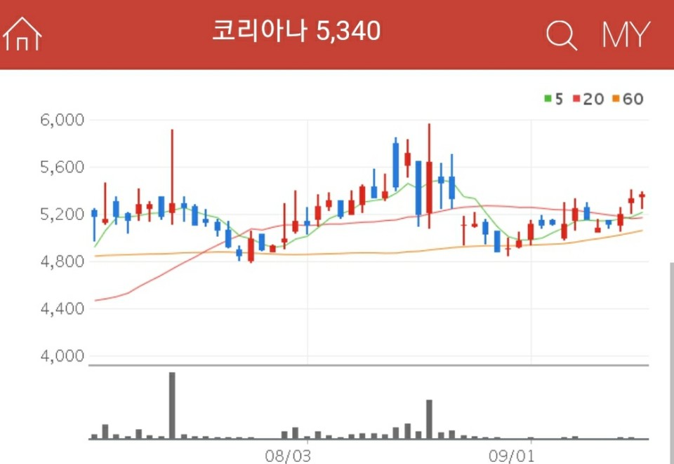 화장품 관련주 - 코리아나