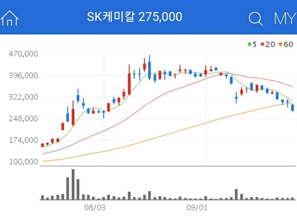 독감백신 관련주 - SK케미칼