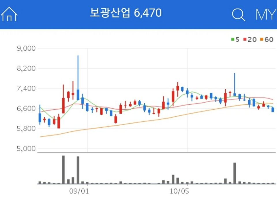 아스콘 관련주 - 보광산업