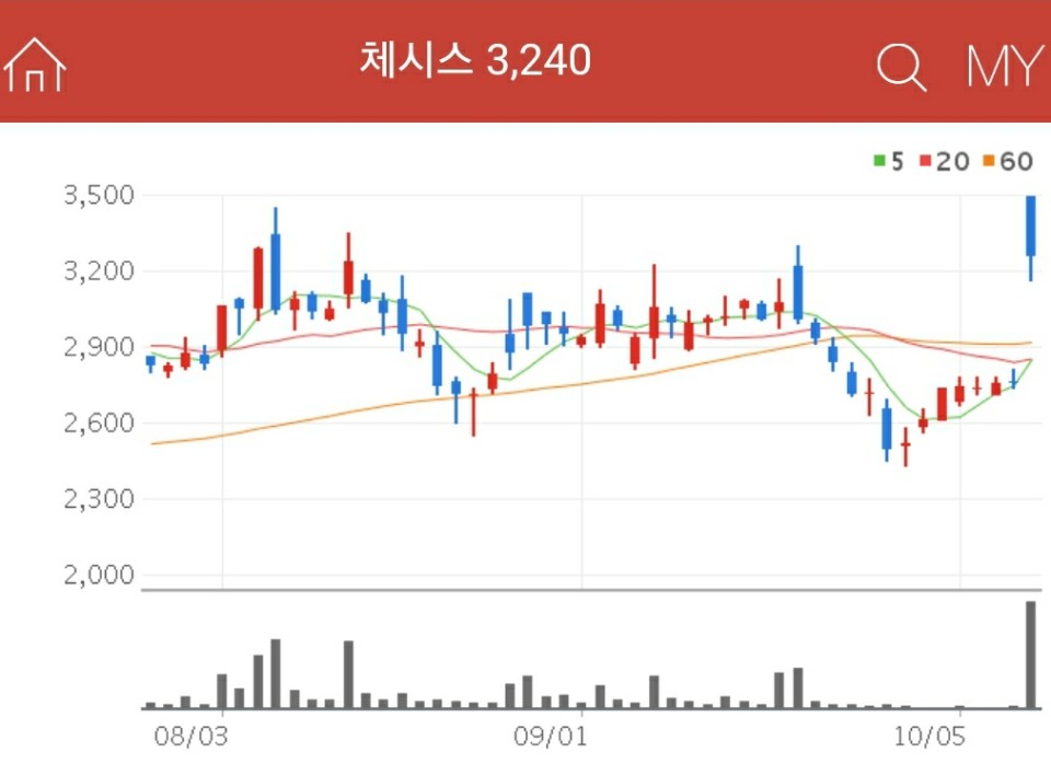 아프리카 돼지열병 관련주 - 체시스