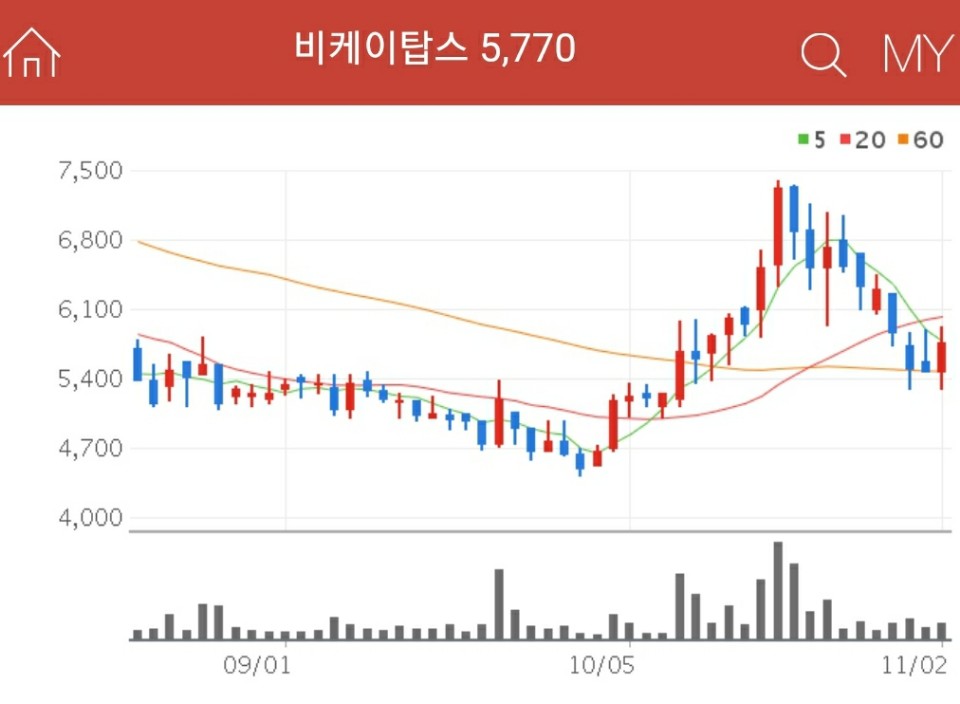 인터넷은행 관련주 - 비케이탑스