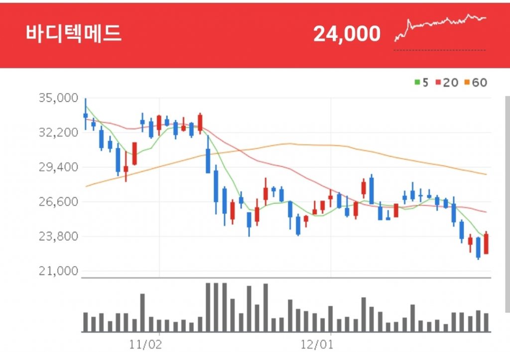 코로나 진단키트 관련주 - 바디텍메드