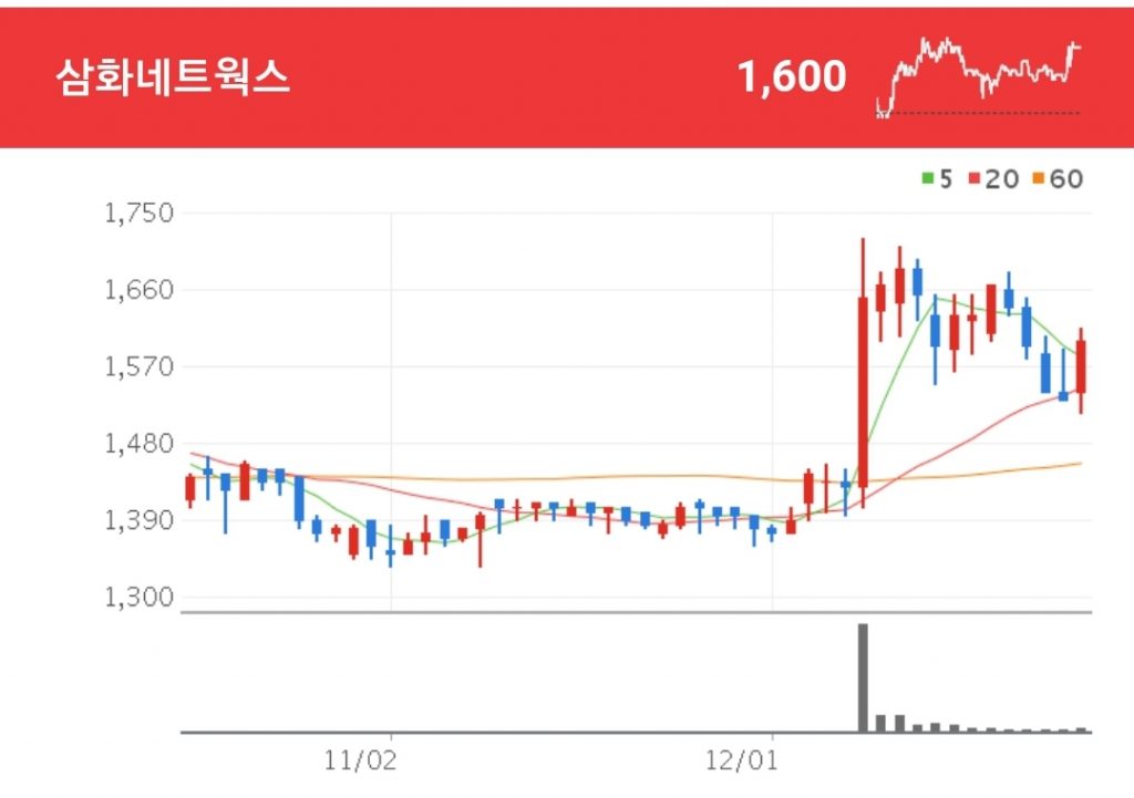 넷플릭스 관련주 - 삼화네트웍스