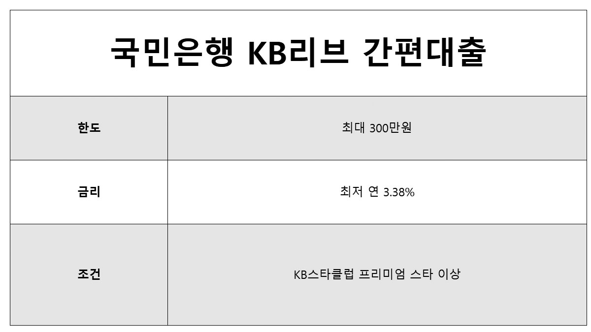 국민은행 간편대출 판매중지